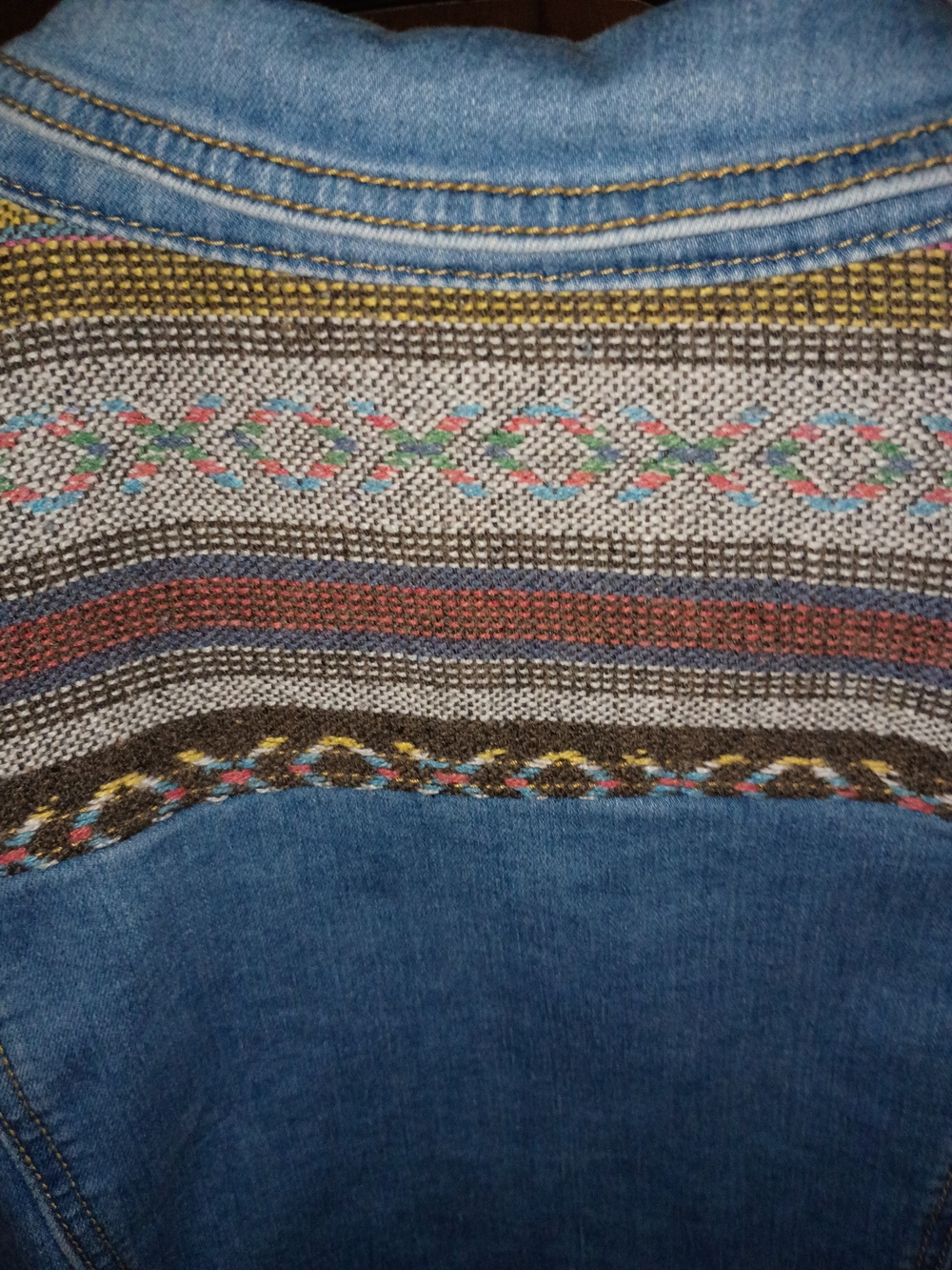 Cato Vintage Southwest Embroidered XL Jean Jacket - Picture 4 of 5